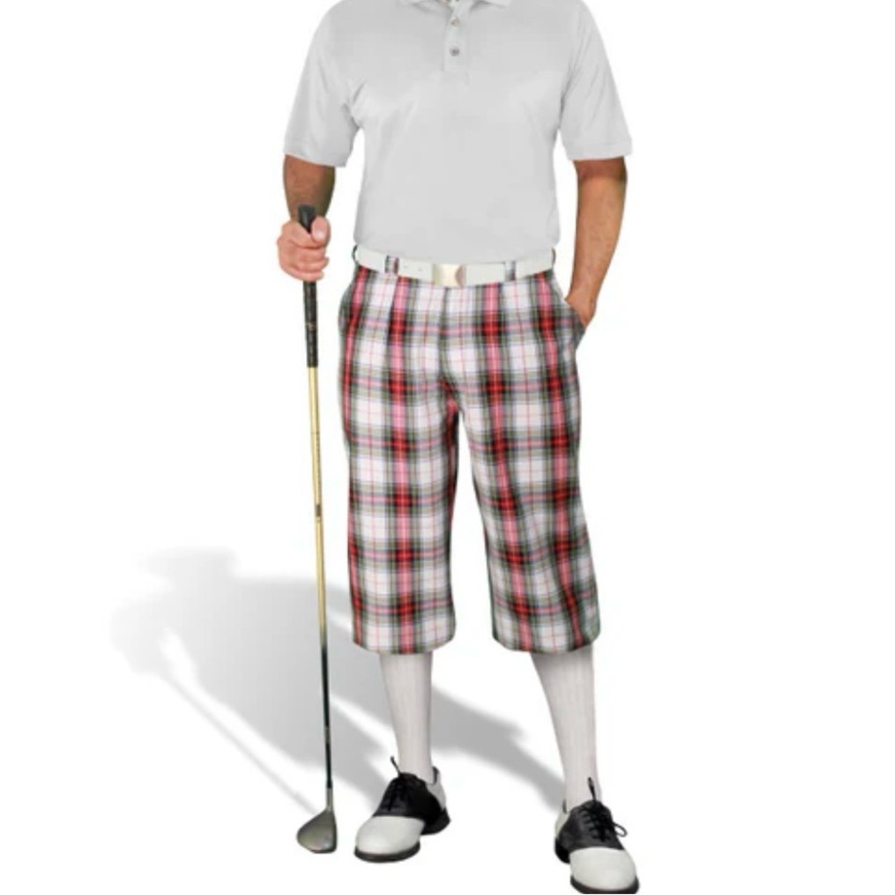 Par 5 Golfknicker.com Plaid Golf Kinckers Shorts Men’s 38 NWOT